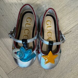 Gucci Sandal with Stars and Bird